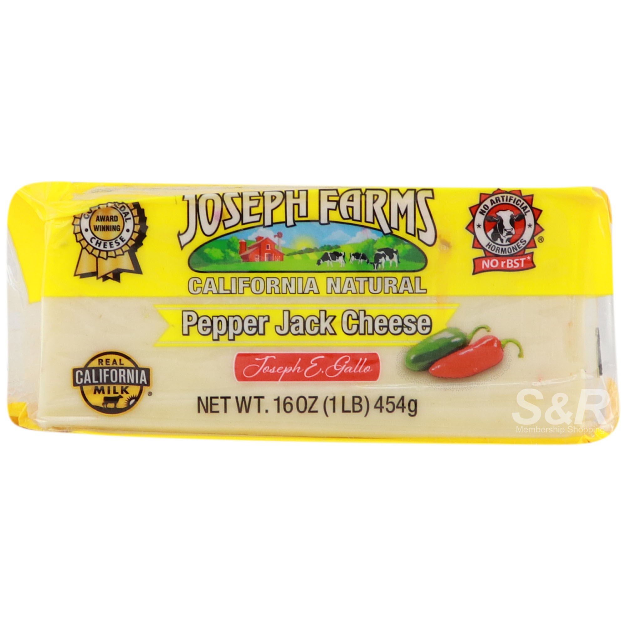 Joseph Farms Pepper Jack Cheese 454g